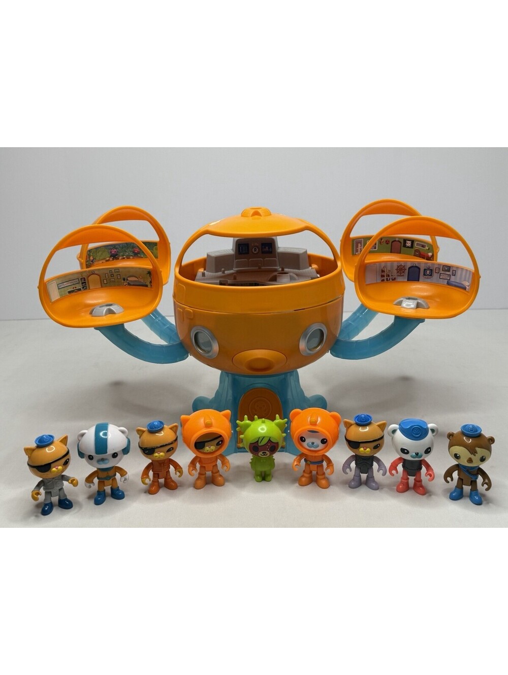 Vintage Octonauts Octopod Playset w/ Figures WORKS (SHL)